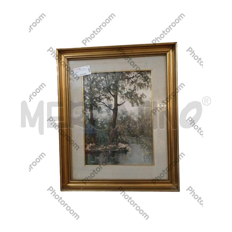 QUADRO PAESAGGIO CON ALBERI | Mercatino dell'Usato San  benedetto del tronto 1