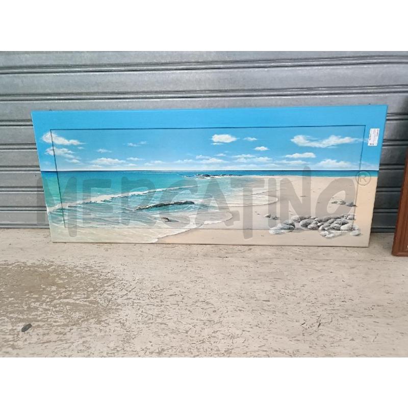 QUADRO SPIAGGIA AZZURRO BEIGE | Mercatino dell'Usato San  benedetto del tronto 1