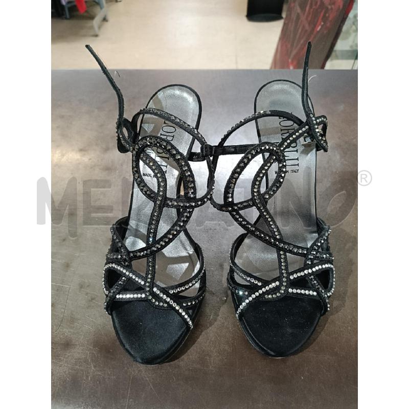 SANDALI DONNA NERI STRASS LORIBLU BIJOUX | Mercatino dell'Usato San  benedetto del tronto 1