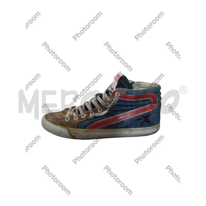 SCARPE DONNA GGDB SLIDE JEANS SCAMOSCIATO MARRONE ROSSO | Mercatino dell'Usato San  benedetto del tronto 1