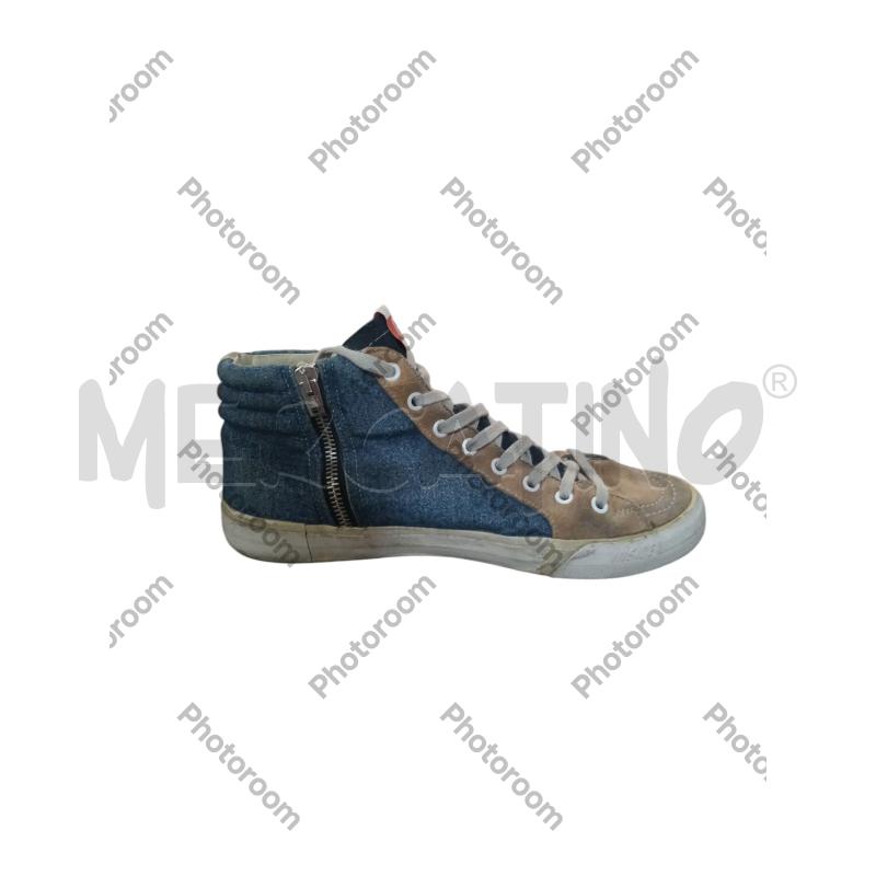 SCARPE DONNA GGDB SLIDE JEANS SCAMOSCIATO MARRONE ROSSO | Mercatino dell'Usato San  benedetto del tronto 2