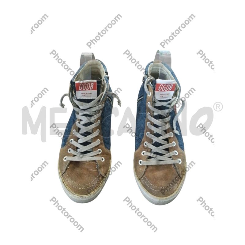 SCARPE DONNA GGDB SLIDE JEANS SCAMOSCIATO MARRONE ROSSO | Mercatino dell'Usato San  benedetto del tronto 3