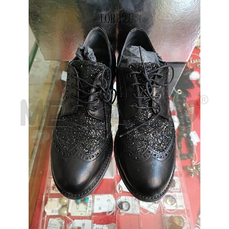 SCARPE DONNA NAPPA NERA LORIBLU DERBY | Mercatino dell'Usato San  benedetto del tronto 1