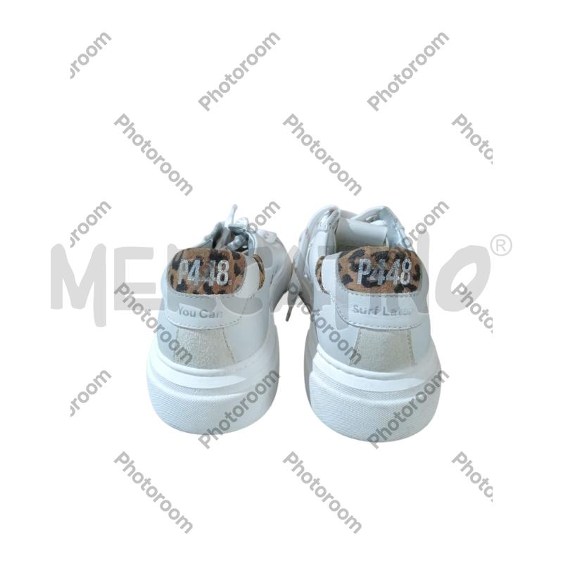 SCARPE DONNA P448 BIANCHE TACCO LEOPARDATO | Mercatino dell'Usato San  benedetto del tronto 3