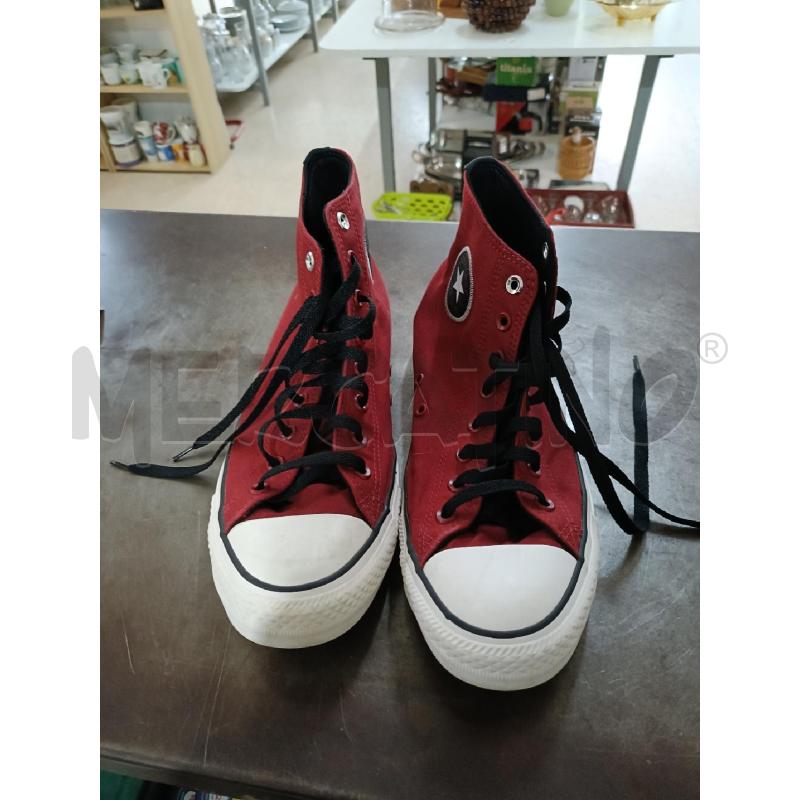 SCARPE UOMO CONVERSE ALL STAR ROSSO NERO | Mercatino dell'Usato San  benedetto del tronto 1