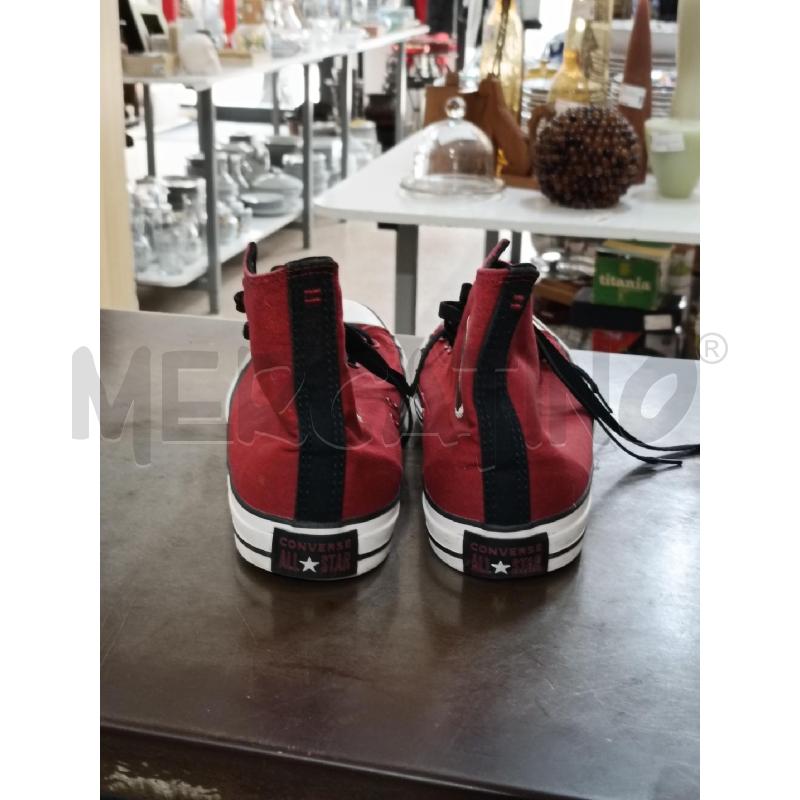 SCARPE UOMO CONVERSE ALL STAR ROSSO NERO | Mercatino dell'Usato San  benedetto del tronto 3