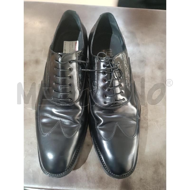 SCARPE UOMO PELLE NERA SALVATORE FERRAGAMO | Mercatino dell'Usato San  benedetto del tronto 1