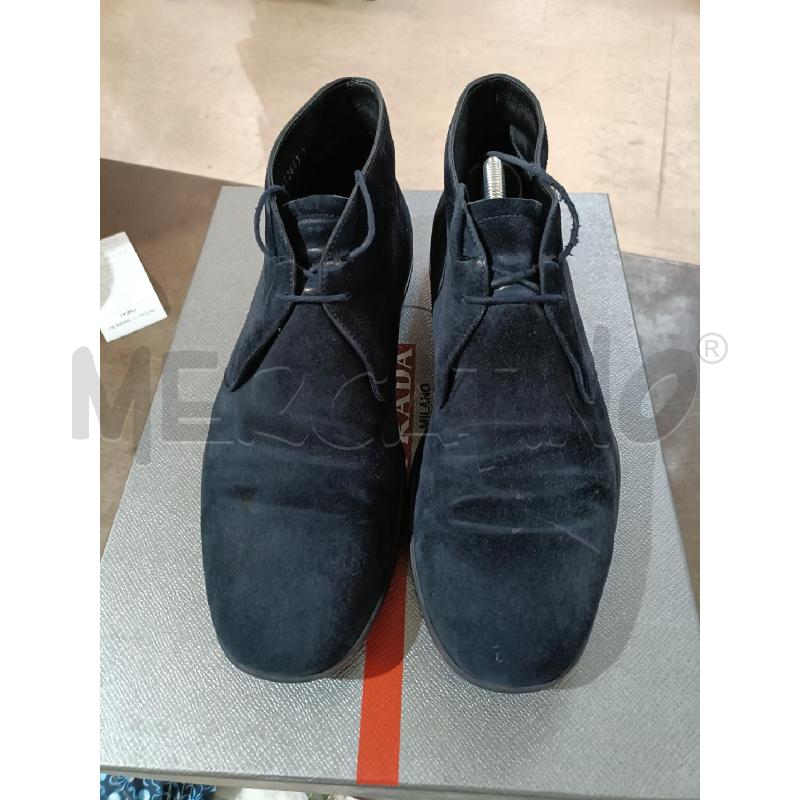 SCARPE UOMO PELLE SCAMOSCIATA BLU PRADA | Mercatino dell'Usato San  benedetto del tronto 1