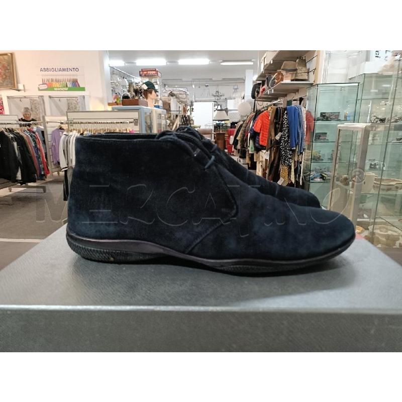 SCARPE UOMO PELLE SCAMOSCIATA BLU PRADA | Mercatino dell'Usato San  benedetto del tronto 4