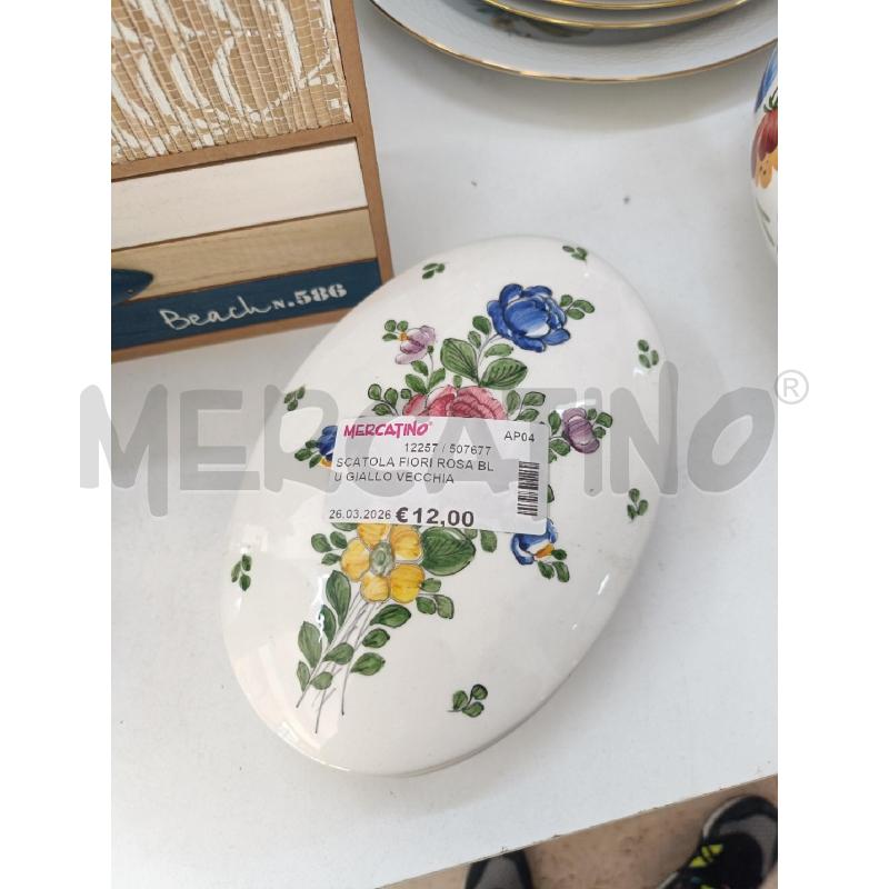 SCATOLA FIORI ROSA BLU GIALLO VECCHIA LODI | Mercatino dell'Usato San  benedetto del tronto 1
