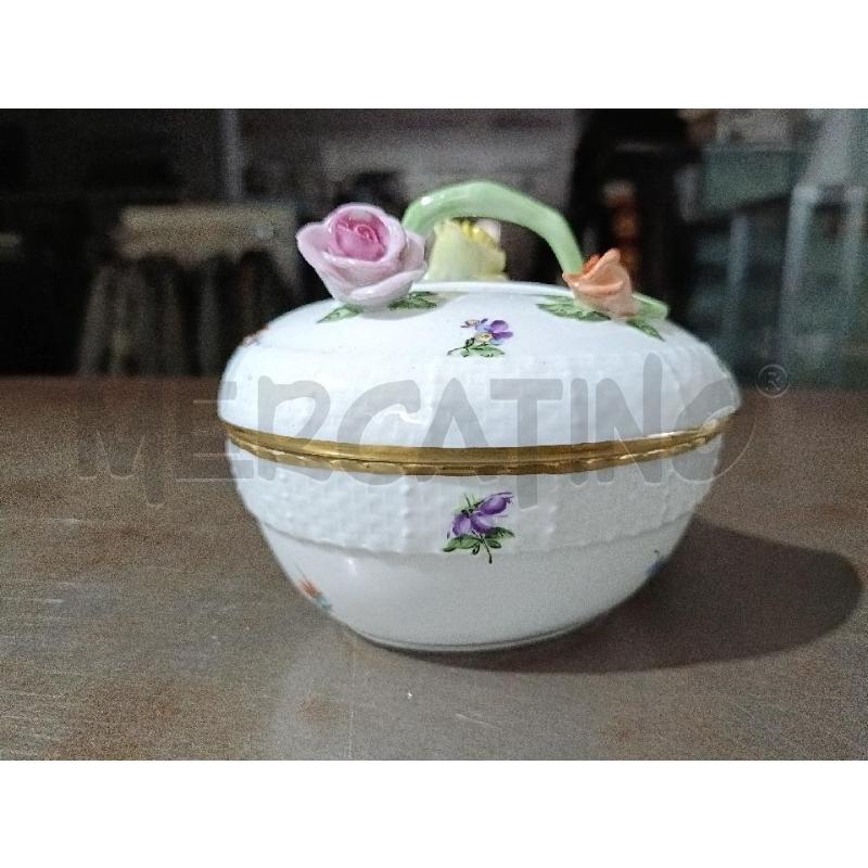 SCATOLA HEREND FORMA CUORE HEART SHAPED BOX FIORI | Mercatino dell'Usato San  benedetto del tronto 3