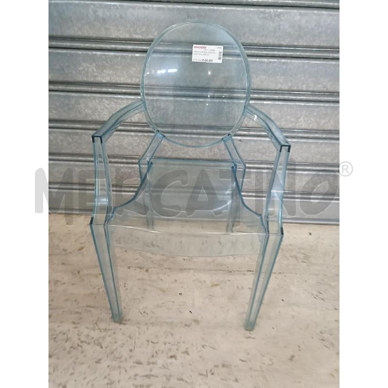 SEDIA KARTELL LOUIS GHOST PHILIPPE STARCK MINI AZZURRA | Mercatino dell'Usato San  benedetto del tronto 1
