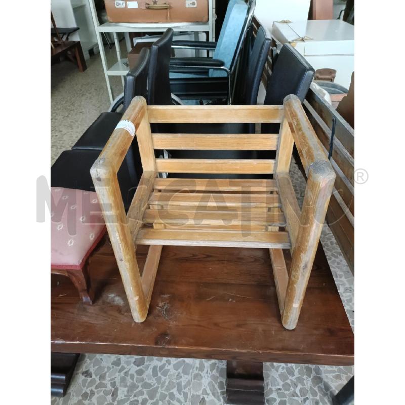 SEDIOLINA IN LEGNO LISTARELLE | Mercatino dell'Usato San  benedetto del tronto 1