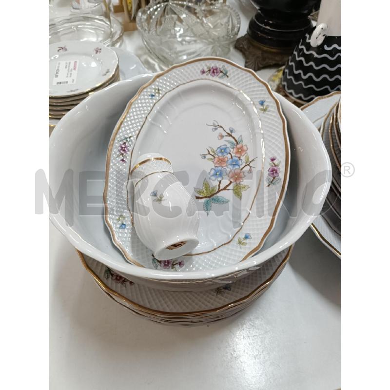 SERVIZIO PIATTI FIORI HOLLOHAZA HUNGARY FIORI ORIENTALI | Mercatino dell'Usato San  benedetto del tronto 3