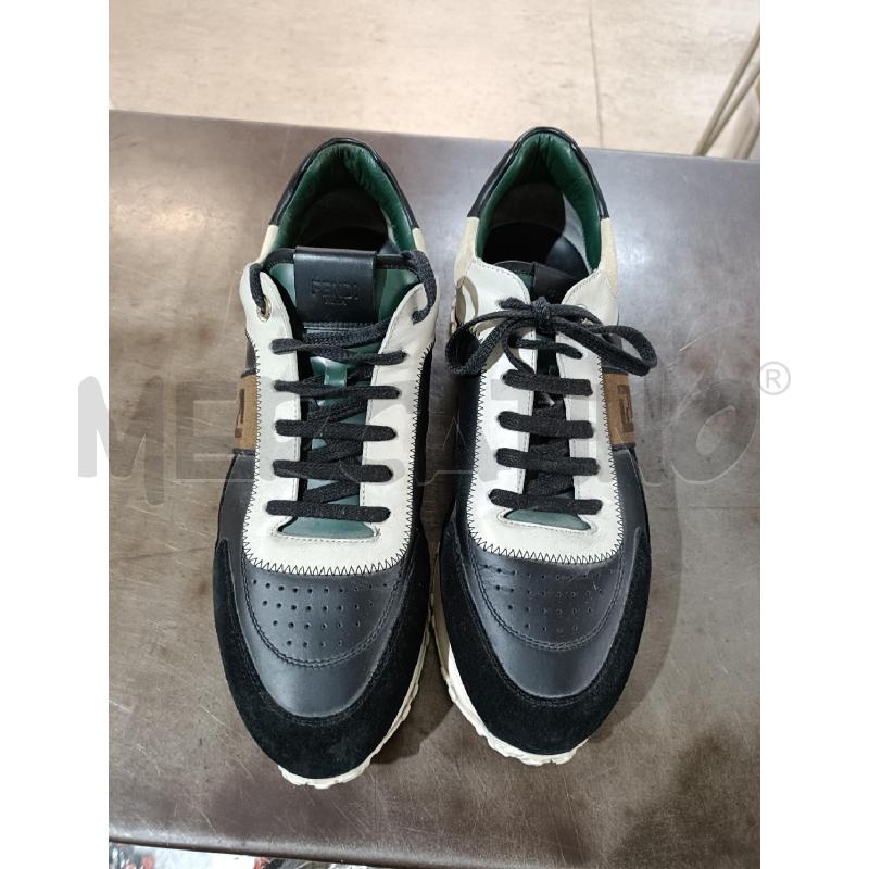 SNEAKERS UOMO FENDI NERO BIANCO VERDE | Mercatino dell'Usato San  benedetto del tronto 1