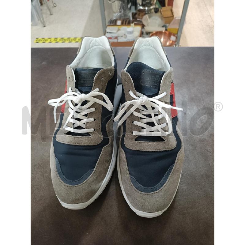 SNEAKERS UOMO HOGAN GRIGIO BLU LOGO ROSSO | Mercatino dell'Usato San  benedetto del tronto 1