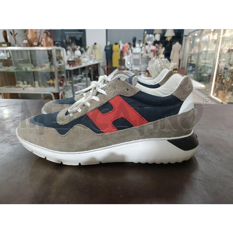 SNEAKERS UOMO HOGAN GRIGIO BLU LOGO ROSSO | Mercatino dell'Usato San  benedetto del tronto 2