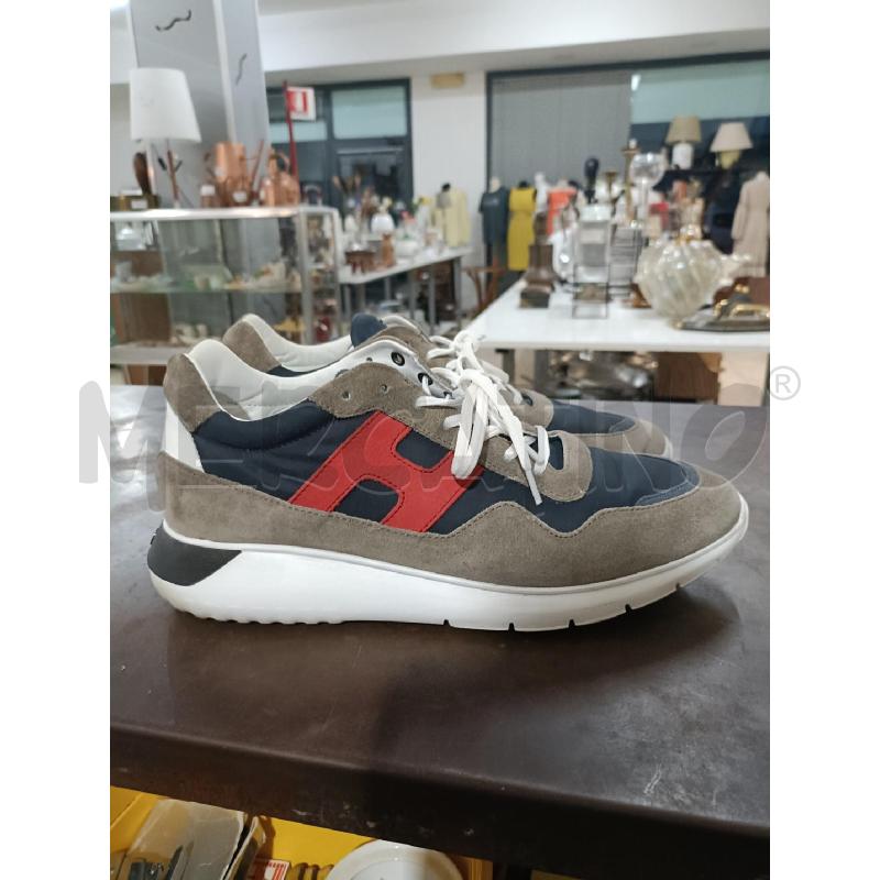 SNEAKERS UOMO HOGAN GRIGIO BLU LOGO ROSSO | Mercatino dell'Usato San  benedetto del tronto 4