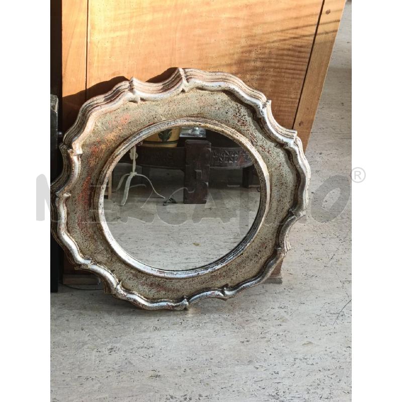 SPECCHIO CORNICE ARGENTATA ROTONDO | Mercatino dell'Usato San  benedetto del tronto 1