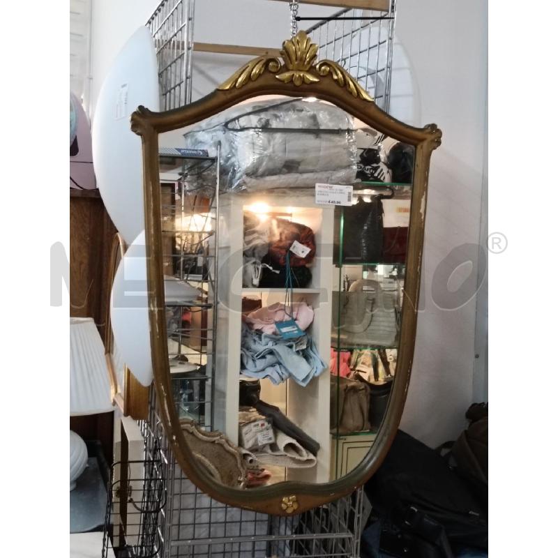 SPECCHIO OVALE CORNICE DORATA | Mercatino dell'Usato San  benedetto del tronto 1