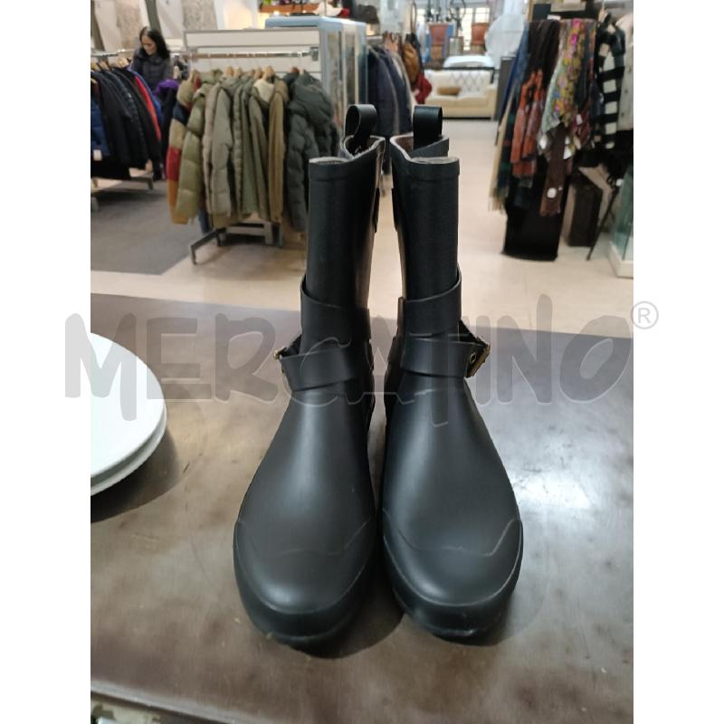 STIVALI DONNA GOMMA NERA BUBERRY | Mercatino dell'Usato San  benedetto del tronto 1