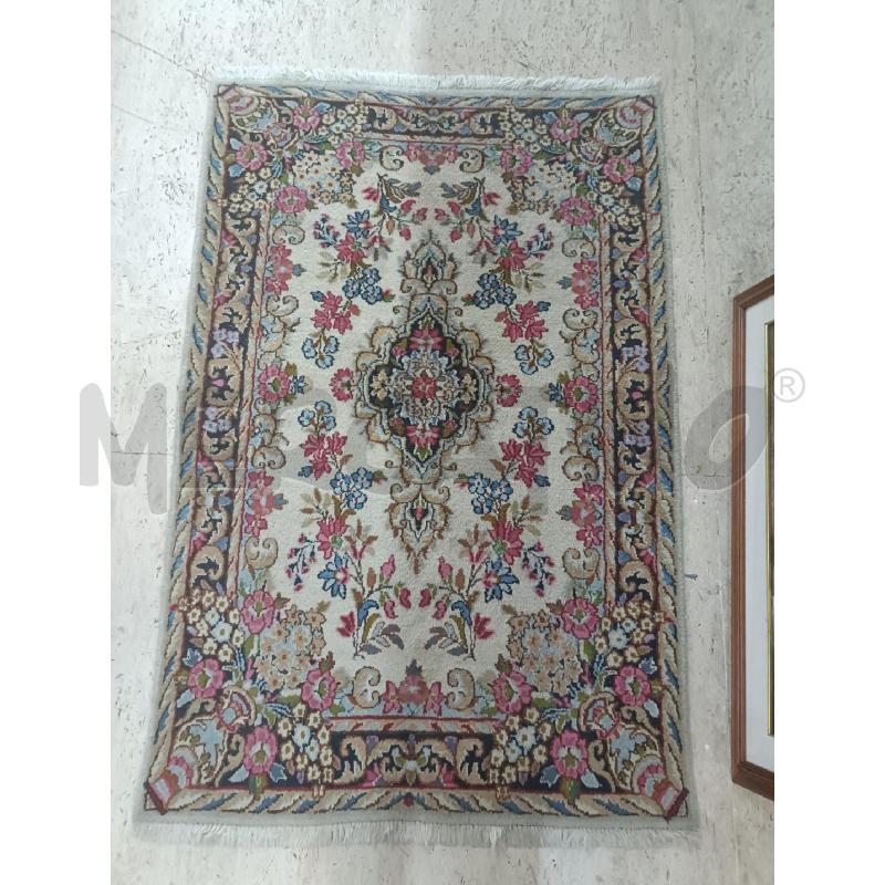 TAPPETO RETTANGOLARE KIRMAN FIORI ROSA 142X92 CM | Mercatino dell'Usato San  benedetto del tronto 1