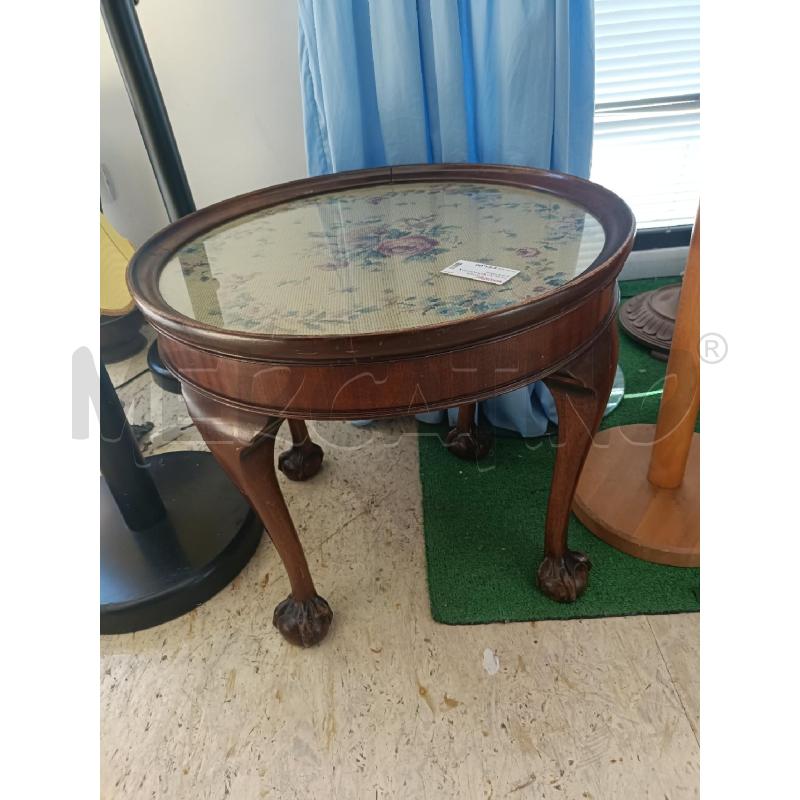 TAVOLINO ROTONDO PIANO IN STOFFA  | Mercatino dell'Usato San  benedetto del tronto 1
