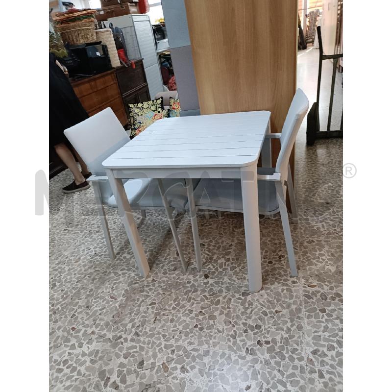 TAVOLO E SEDIE ALLUMINIO BIANCO BIZZOTTO | Mercatino dell'Usato San  benedetto del tronto 3