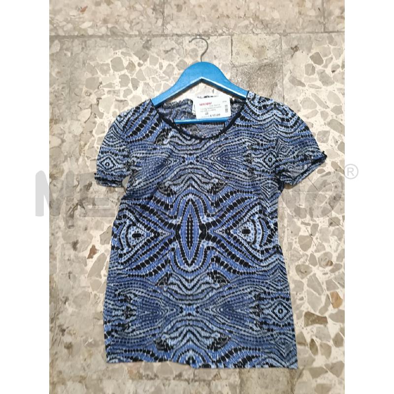 T SHIRT DONNA STAMPA PIETRE BLU NERE JUST CAVALLI UNDERWEAR | Mercatino dell'Usato San  benedetto del tronto 1