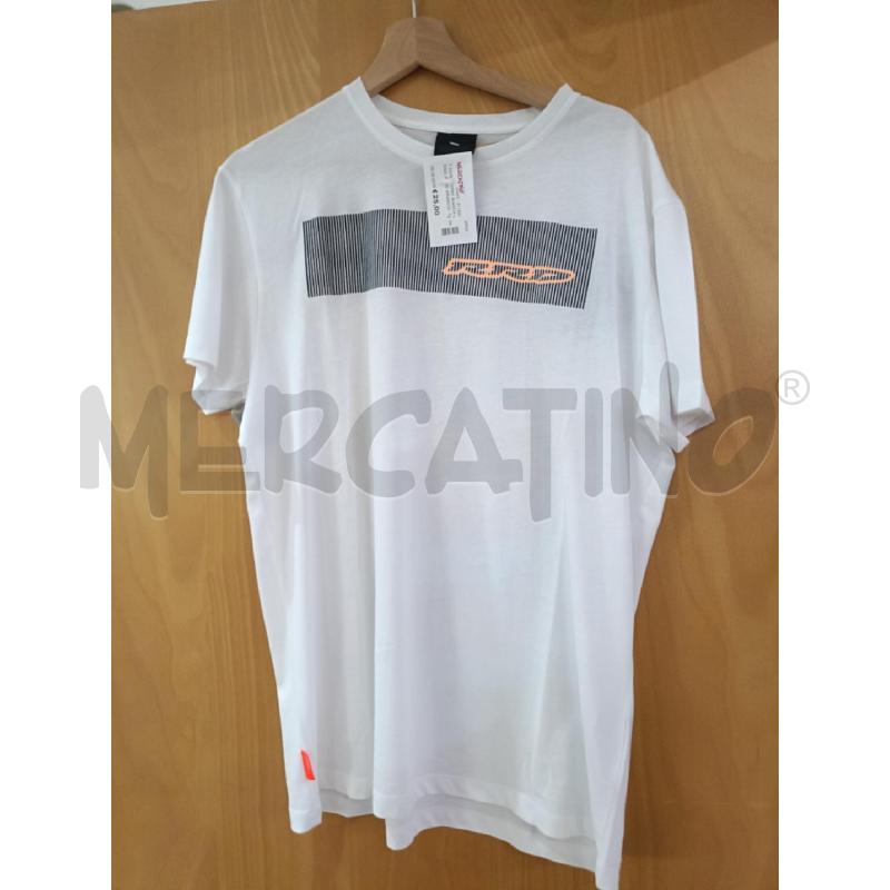 T SHIRT UOMO BIANCA LOGO NERO ARANCIO RRD | Mercatino dell'Usato San  benedetto del tronto 1
