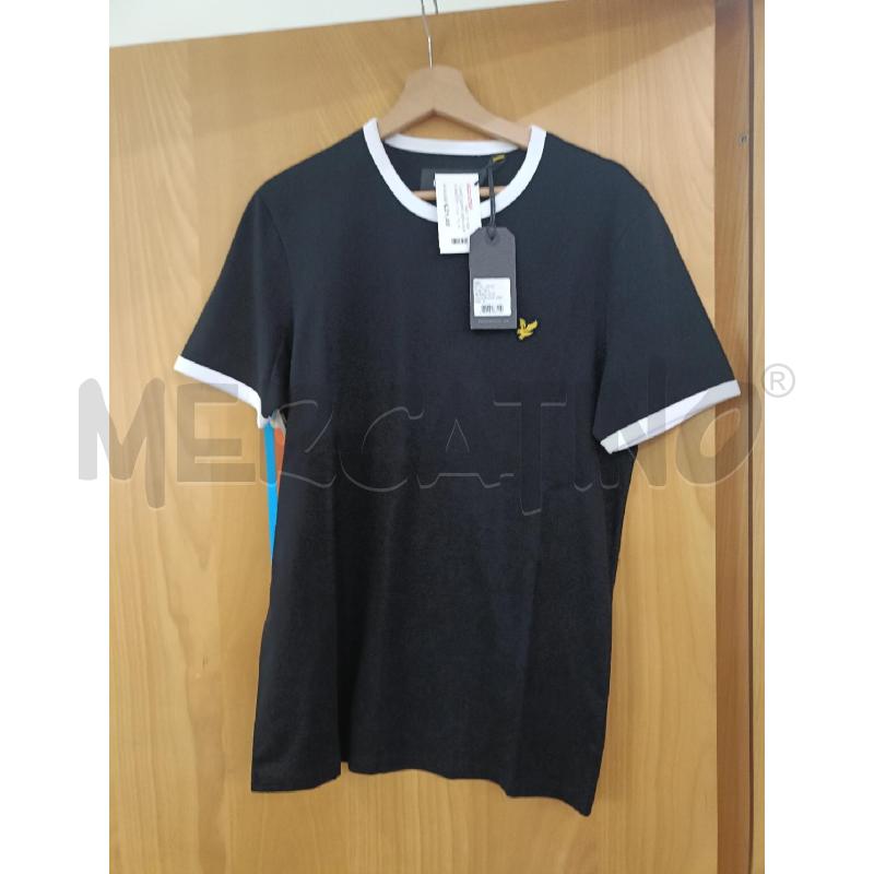 T SHIRT UOMO NERA BORDI BIANCHI LYLE E SCOTT | Mercatino dell'Usato San  benedetto del tronto 1