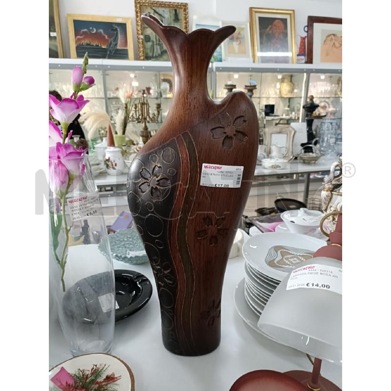 VASO ETNICO STILE LEGNO | Mercatino dell'Usato San  benedetto del tronto 1