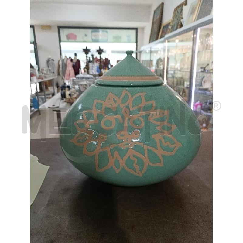 VASO IN TERRACOTTA CON COPERCHIO VERDE | Mercatino dell'Usato San  benedetto del tronto 1