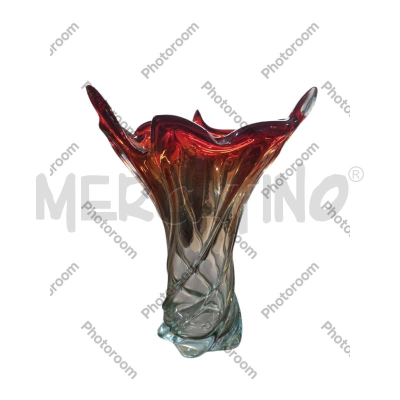 VASO VETRO ROSSO PUNTE | Mercatino dell'Usato San  benedetto del tronto 1