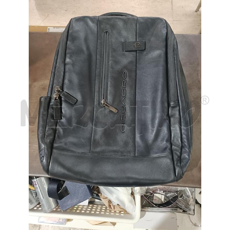 ZAINO PELLE BLU PIQUADRO | Mercatino dell'Usato San  benedetto del tronto 1