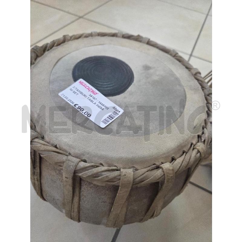 3/TAMBURI TABLA INDIANI SET | Mercatino dell'Usato L'aquila - loc. vetoio 2