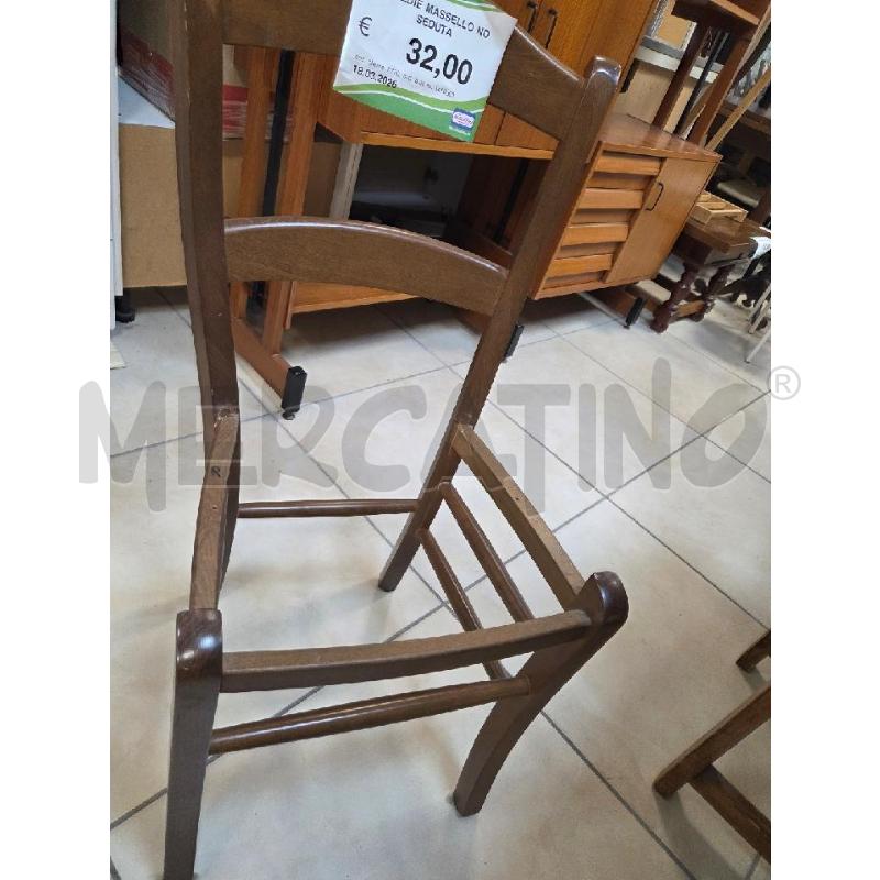 4/SEDIE MASSELLO NO SEDUTA | Mercatino dell'Usato L'aquila - loc. vetoio 1