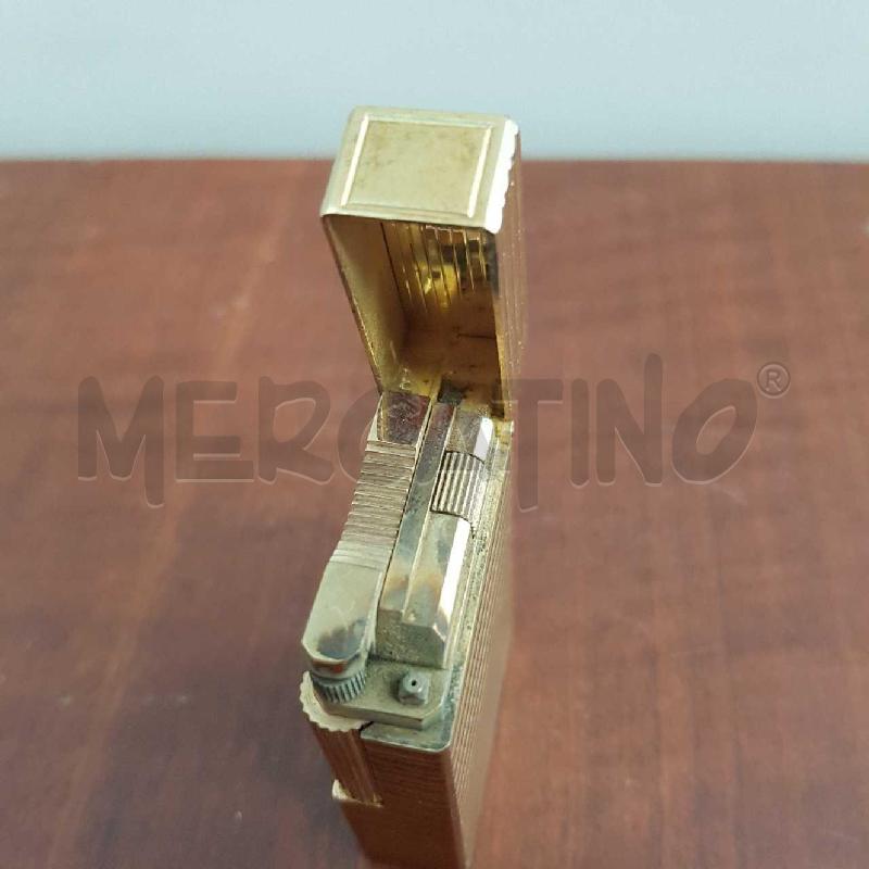 ACCENDINO DUPONT DORATO+SCATOLA+ACCESSORI | Mercatino dell'Usato L'aquila - loc. vetoio 2