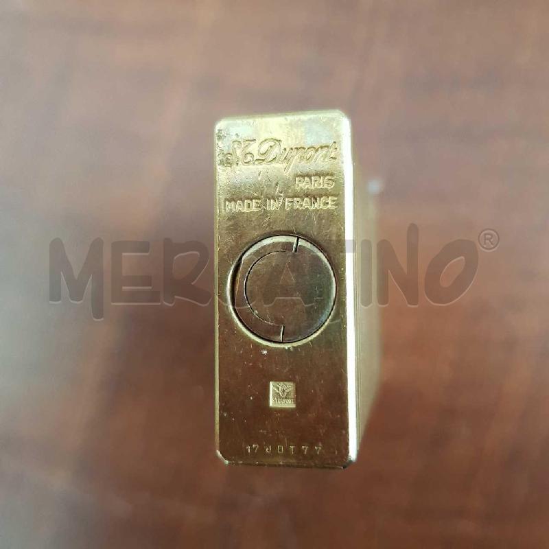 ACCENDINO DUPONT DORATO+SCATOLA+ACCESSORI | Mercatino dell'Usato L'aquila - loc. vetoio 3