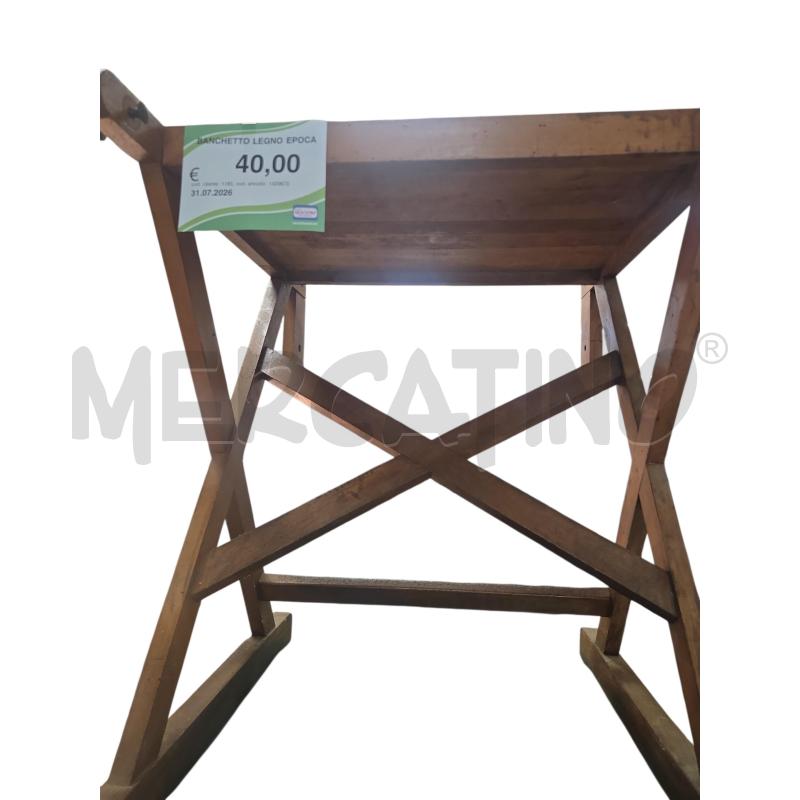 BANCHETTO LEGNO EPOCA | Mercatino dell'Usato L'aquila - loc. vetoio 1