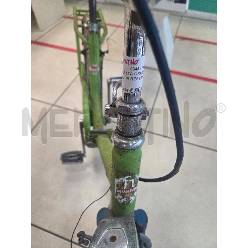 BICICLETTA GRAZIELLA VERDE DA RESTAURARE | Mercatino dell'Usato L'aquila - loc. vetoio 4