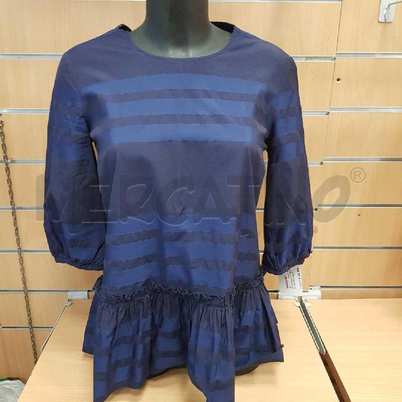 BLUSA DONNA MAXMARA BLU BANDE CHIARE SCURE  | Mercatino dell'Usato L'aquila - loc. vetoio 1