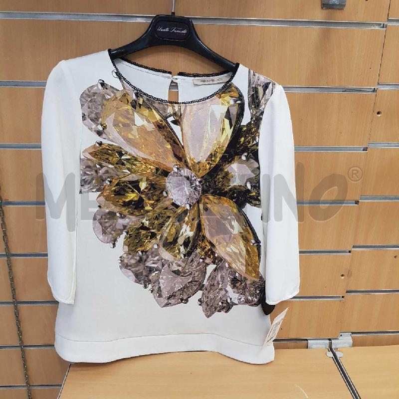 BLUSA DONNA PENNY BLACK BIANCA STAMPA  GIOIELLO  | Mercatino dell'Usato L'aquila - loc. vetoio 1