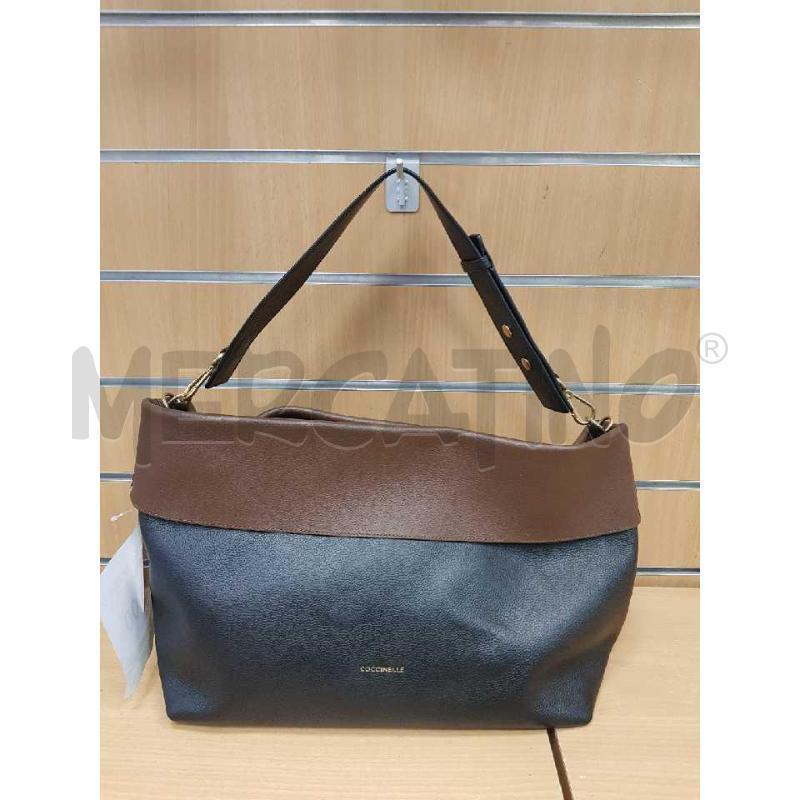 BORSA DONNA COCCINELLE A SPALLA NERA E MARRONE  | Mercatino dell'Usato L'aquila - loc. vetoio 1