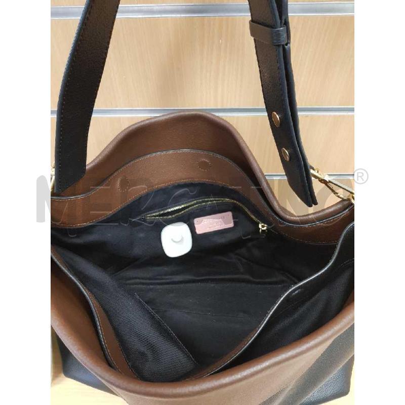 BORSA DONNA COCCINELLE A SPALLA NERA E MARRONE  | Mercatino dell'Usato L'aquila - loc. vetoio 2