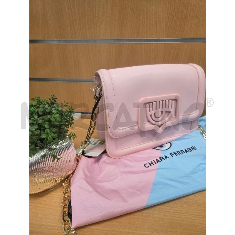 BORSA DONNA FERRAGNI ROSA CON LOGO  | Mercatino dell'Usato L'aquila - loc. vetoio 1