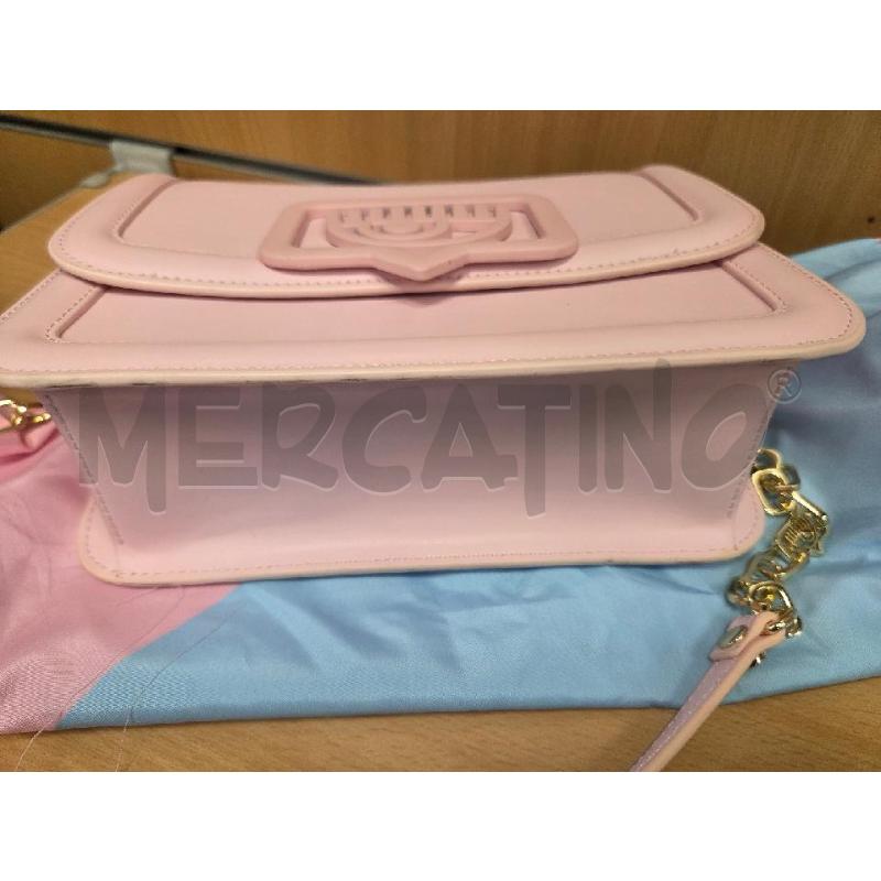 BORSA DONNA FERRAGNI ROSA CON LOGO  | Mercatino dell'Usato L'aquila - loc. vetoio 2