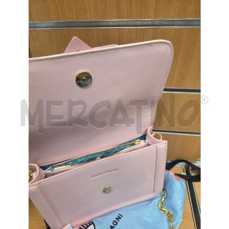 BORSA DONNA FERRAGNI ROSA CON LOGO  | Mercatino dell'Usato L'aquila - loc. vetoio 4