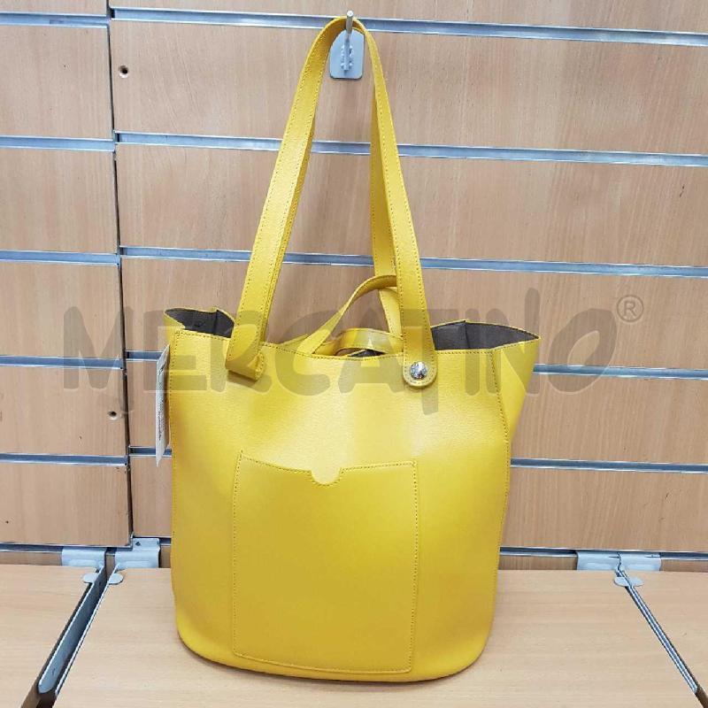 BORSA DONNA FURLA IN PELLE  GIALLA   | Mercatino dell'Usato L'aquila - loc. vetoio 1