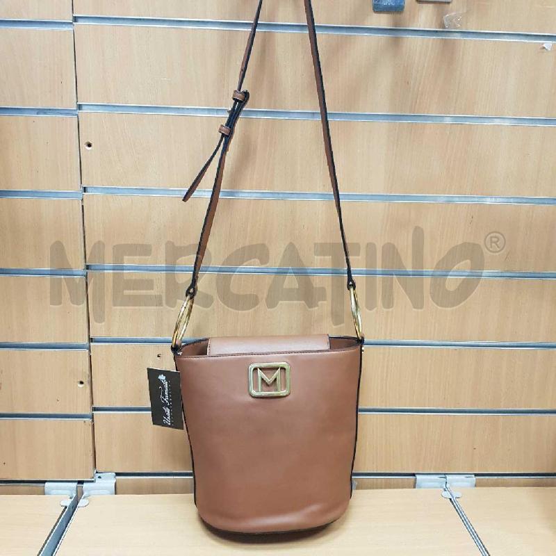 BORSA DONNA MARELLA COLOR CUOIO CON ANELLI DORATI | Mercatino dell'Usato L'aquila - loc. vetoio 2